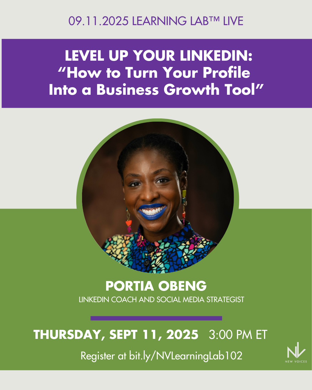 Sept 11th LEARNING LAB™ LIVE: Level Up Your LinkedIn - "How to Turn ...